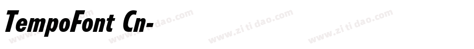 TempoFont Cn字体转换